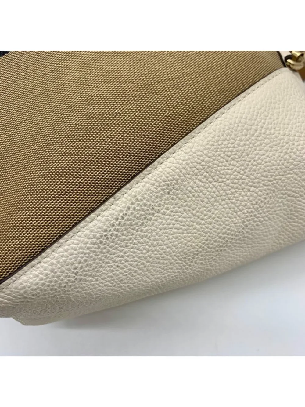 Coach Jacquard Fabric And Pebbled Leather 2Way Satchel